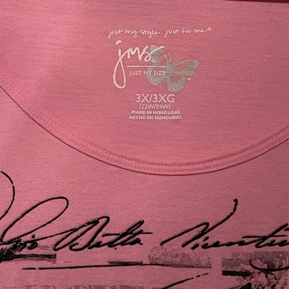 JMS pink tee